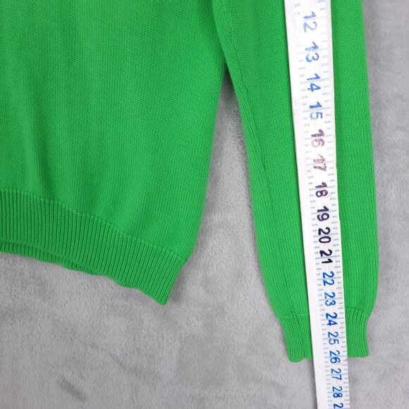 Vintage Ralph Lauren L-RL Active Sweater Women Large Shawl Collar Large Green - Picture 4 of 10